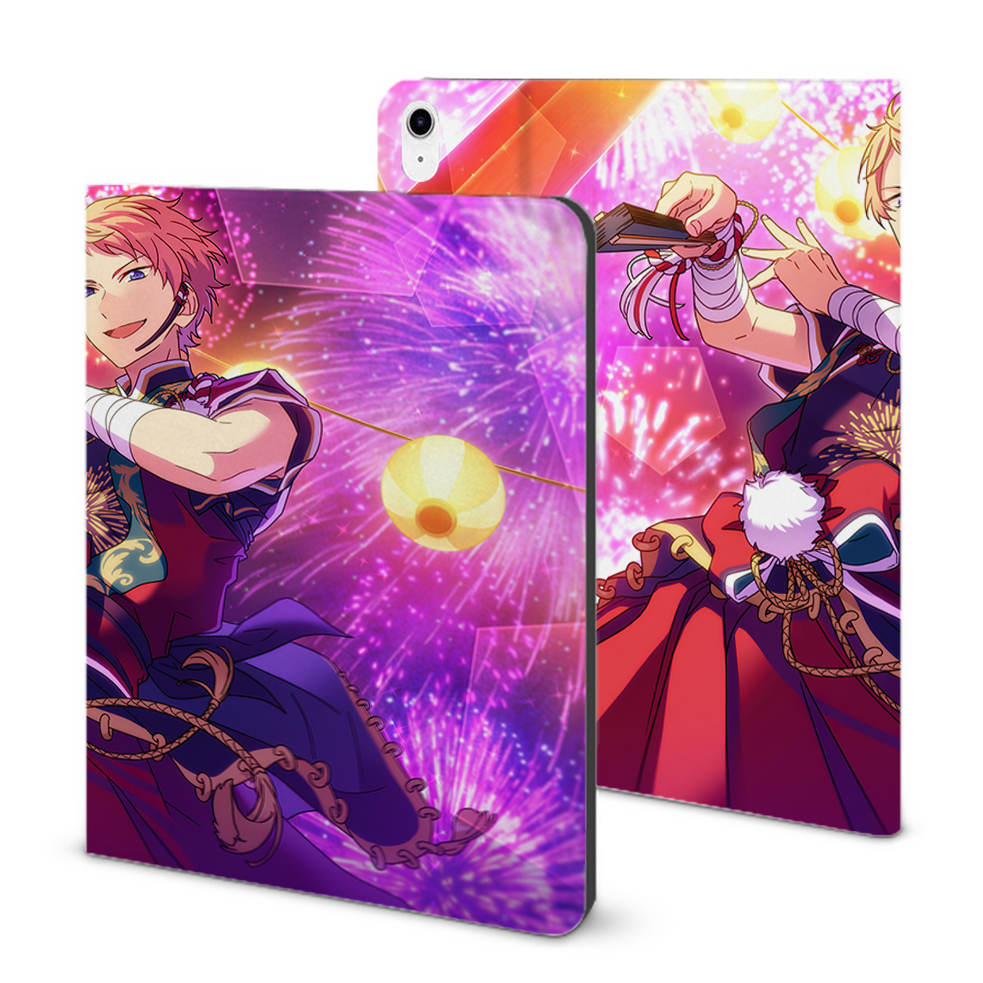 （画像用） あんさんぶるスターズ! Ensemble Stars IPad ケース ブック型 PUレザー TPU 耐衝撃 軽量 薄型 ペン収納なし 全面保護 IPad 各モデル対応